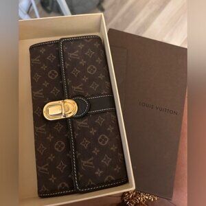 Authentic Louis Vuitton Monogram Idylle Portefeuille Sarah Wallet